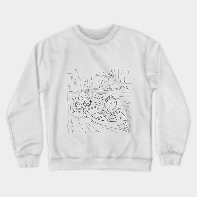 Canoe Stick Crewneck Sweatshirt by Rick714